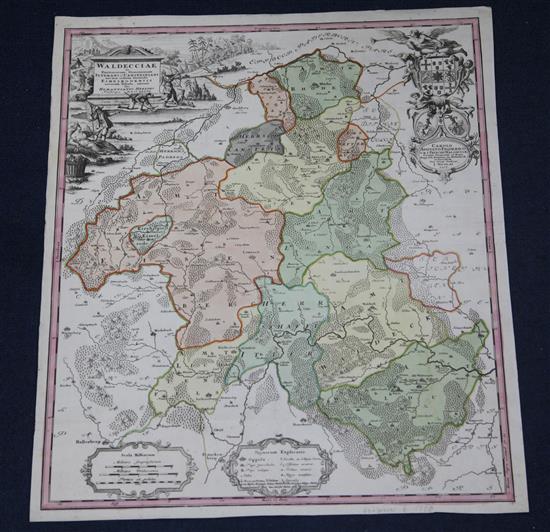 A collection of seven unframed engraved maps:-